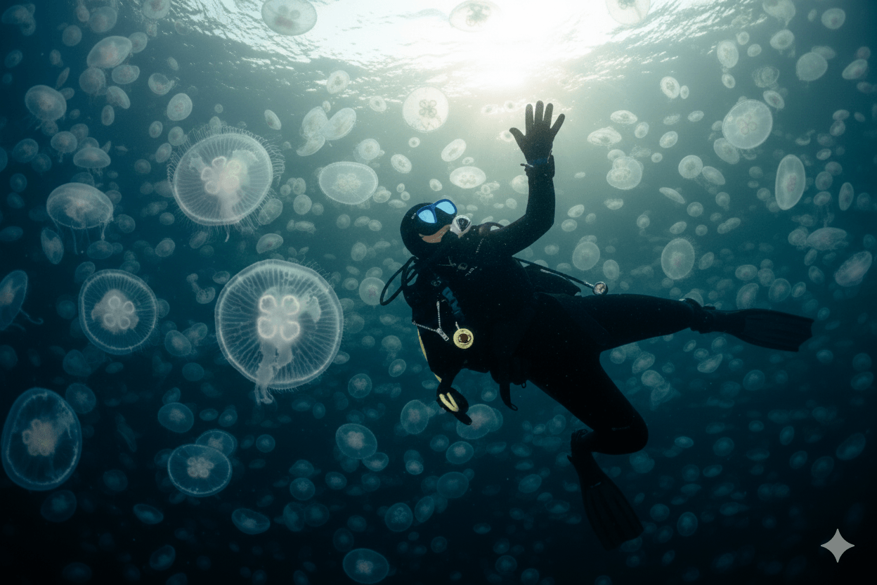 Massive jellyfish bloom causing problems