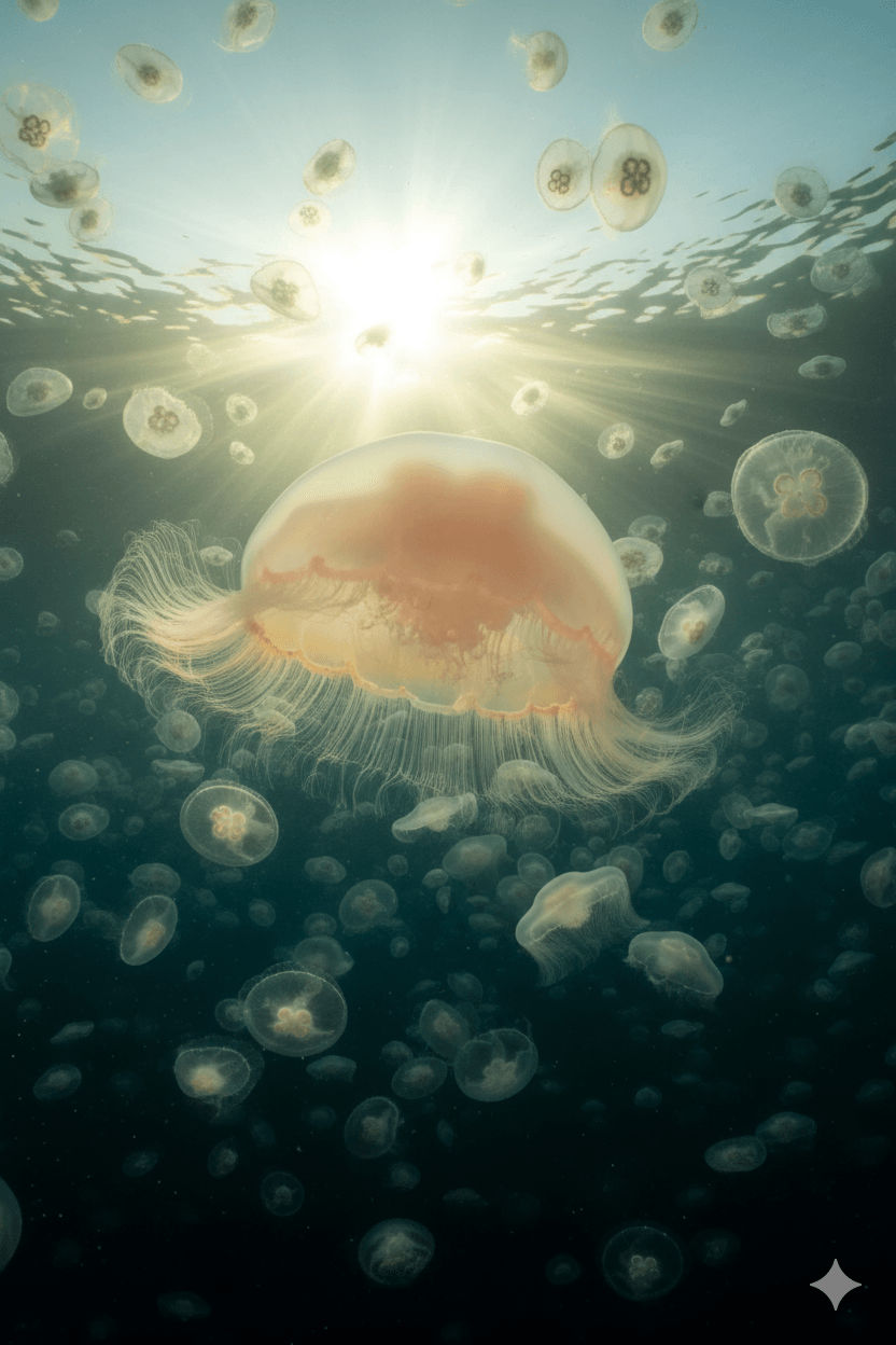 Jellyfish bloom